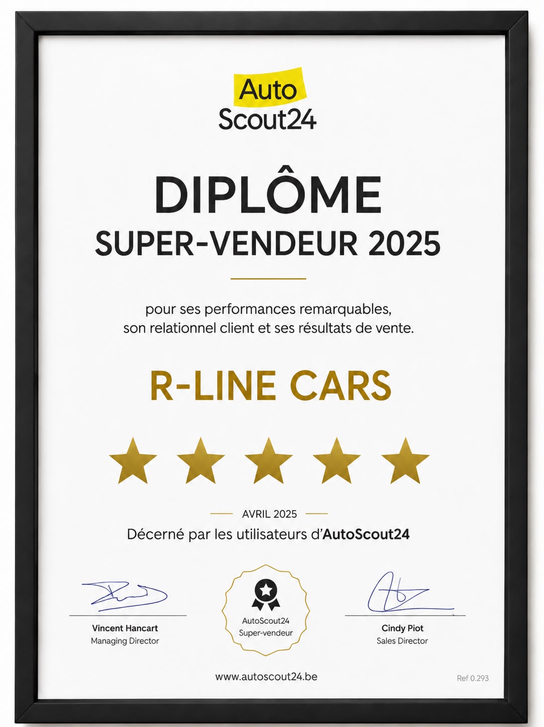 R-LINE CARS - AutoScout24 Super-Vendeur 2025